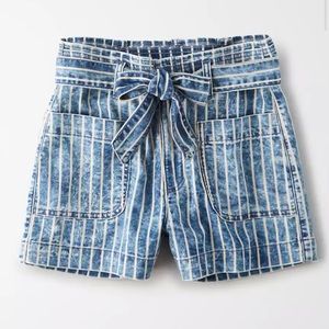 American Eagle Stretch Highest Waist Mom Shorts Paper bag style